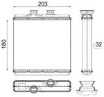 MAHLE Výmenník tepla vnútorného kúrenia MAHLE AH 183 000P (AH 183 000P)