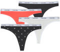 Calvin Klein Jeans Stringek THONG X5 Fekete EU XS