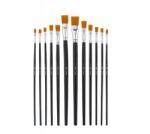 Crelando Nylon ecsetkészlet Crelando 12 db-os nyírfából