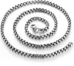 HARAHU TA-34555 nyaklánc - Ezüst/60cm/2mm KP34555