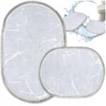 Decorator Home Fürdőszobaszőnyeg Csúszásgátló Nagy Szürke 60X100 Szett 2 Részes. Ovális (Dywanik Łazienkowy 2 częściowy szary owalny)