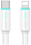 USAMS USB-C/Lightning kábel 1m SJ73530W YU Series SJ735USB02 (US-SJ735) fehér (SJ735USB02)