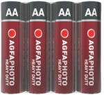 AgfaPhoto Elem, AA, 4 db, féltartós (szén-cink), zsugor, AGFAPHOTO "Heavy Duty (AGHDAA4) - papirtar