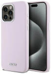 DKNY DKHMP14XSMCHLP iPhone 14 Pro Max 6.7″ készülékhez kemény tok Liquid Silicone kis fém logó MagSafe rózsaszín (DKHMP14XSMCHLP)