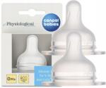 Canpol babies Canpol-babies Szilikon cumi S alakú cumisüveghez 0 hónapos kortól 2 db mini (59/891)