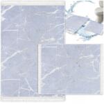 Decorator Home Fürdőszobaszőnyeg Szett Csúszásgátló 2 Részes Szürke Gyorsan Száradó (Dywanik Łazienkowy 2 częściowy szary srebrny)