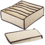 Verk Group Fehérnemű-rendező 6 rekeszes, bézs (01623)