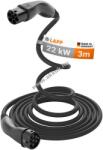 LAPP HELIX önbehúzó töltőkábel Type 2 3m 32A 3-fázis 22kW fekete (5555934039)