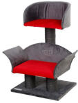 Kerbl Deluxe macskabútor, 70 cm, szürke/piros