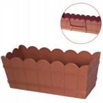 FORM-PLASTIC Elba 55 erkélyláda fogantyúkkal Virágtartó korláthoz (FP-2739_010)