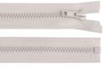 Fashion Műanyag fogú cipzár kabátba, No 5, 5mm, 65cm hosszú, 590315, világosszürke