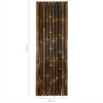  Gigant bambusz kerítéspanel sötétbarna sz: 90 cm x m: 270 cm