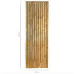  Gigant bambusz kerítéspanel natúr sz: 90 cm x m: 270 cm