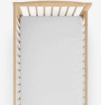 Goldea gyermek pamut lepedő kiságyba - világosszürke 60 x 120 cm