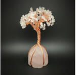 R. M. ékszer Ásványfa réz Hegyikristály Rózsakvarc 15cm (017544)