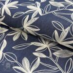 Pamutvászon JEANS Embroidery Flowers white