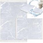 Decorator Home Fürdőszobaszőnyeg Csúszásgátló Nagy Szürke 60X100 Gyorsan Száradó Szett (Dywanik Łazienkowy 2 częściowy szary duży)