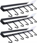  3x Konyhai Pohárakasztó Törlőkendő Polc Tartó Felhelyezhető Akasztók (WIESZAK KUCHENNY NA KUBKI ŚCIERKI UCHWYT)