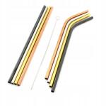 Aptel Apt AG371C Rozsdamentes acél szívószálak 8 db tisztítókefe Szín (AG371C)