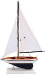Giftdecor Iaht din lemn si panza, model MZ - inaltime 44cm