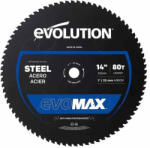 Evolution Disc pentru fierastrau circular, taiere otel EVOMAX Evolution M355CMT-80CSM, O355 x 25.4 mm, 80 dinti (EVOM355CMT-80CSM)