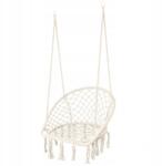 Goodhome ModernHome Függőszék rojtokkal fehér, GW-912 Fehér (GW-912)