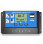 Napelemes töltésvezérlő 20A 12V/24V Pwm automatikus LCD paraméter (HGA0037STV2*1sfsf89fgh)