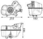 MAHLE Vyrovnávacia nádobka chladiacej kvapaliny MAHLE CRT 349 000S (CRT 349 000S)