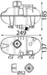 MAHLE Vyrovnávacia nádobka chladiacej kvapaliny MAHLE CRT 335 000S (CRT 335 000S)