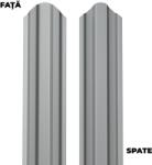BILKA Sipca metalica pentru gard BILKA Argintiu Dublu Ral 9006 Lucios 92.9 X 0.60 mm 100cm (17975)