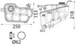 MAHLE Vyrovnávacia nádobka chladiacej kvapaliny MAHLE CRT 352 000S (CRT 352 000S)