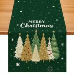 Ecarla asztali futó Merry Christmas Karácsonyfa 180X30cm BZK06 (5903843901365)