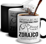 Style Couture Bögre Fehér-fekete Mágikus Ajándék Kollégának "hiányozni Fogunk