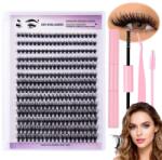  Diy szempilla szett Bond and Seal csipesszel 8-16mm, 280 db szempilla göndörítő (4048774853367)