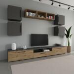 haaus Living Kos V3, Antracit/Stejar Artisan, L 285 cm (921569)