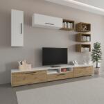 haaus Living Kos V5, Alb/Stejar Artisan, L 285 cm (921392)
