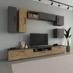 haaus Living Kos V1, Antracit/Stejar Artisan, L 285 cm (921545)