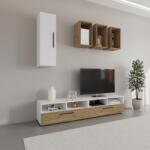 haaus Living Kos V12, Alb/Stejar Artisan, L 190 cm (921460)