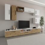 haaus Living Kos V1, Alb/Stejar Artisan, L 285 cm (921354)