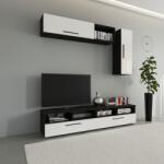 haaus Living Kos V13, Negru/Alb Lucios, MDF, L 190 cm (921859)