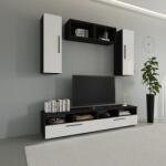 haaus Living Kos V16, Negru/Alb Lucios, MDF, L 190 cm (921880)