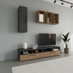 haaus Living Kos V12, Antracit/Stejar Artisan, L 190 cm (921651)