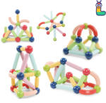LELINO Set constructii magnetice LELINO Sticks 32 buc Jucarii de constructii magnetice