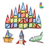 LELINO Set constructii magnetice LELINO Diamond 95 buc Jucarii de constructii magnetice