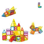 LELINO Set constructii magnetice LELINO Play 42 buc Jucarii de constructii magnetice