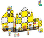 LELINO Set constructii magnetice Fantasy Engineering 47 buc Jucarii de constructii magnetice
