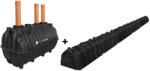 BioFos Fosă septică 4-6 persoane, 2200L, cu kit percolaj + transport inclus