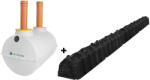 BioFos Fosă septică fibră 4-6 persoane, 2000L, cu kit percolaj + transport inclus