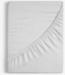 Goldea cearceaf de pat cu elastic din bumbac - gri deschis 80 x 200 cm