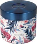 QUOKKA Cutie de prânz termoizolantă Quokka Whim Blue Garden 600 ml (40112)